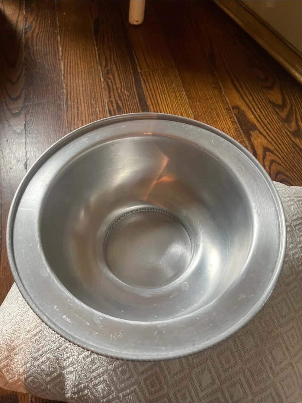 Polished Stainless Steel Covered Serving Bowl - Silver